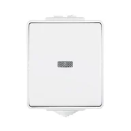 Wyłączniki światła i elektryczne - Efapel Włącznik schodowy Z PODŚWIETLENIEM BIAŁY IP65 WATERPROOF - miniaturka - grafika 1