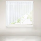 Firany - Firana Gotowa Eurofirany Iza-1/B 400 x 145 Biały - miniaturka - grafika 1