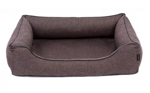 Ortopedyczne legowisko dla psa Bigla 80x60 cm Sofa Mallorca Orthopedic kolory brąz/czarny - Legowiska dla psów - miniaturka - grafika 1