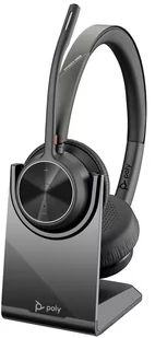 Poly Voyager 4320 UC, V4320-M C bezprzewodowy stereofoniczny zestaw słuchawkowy Bluetooth z USB-C, z podstawką do ładowania, certyfikowany dla Microsoft Teams - Akcesoria do telefonów stacjonarnych - miniaturka - grafika 1