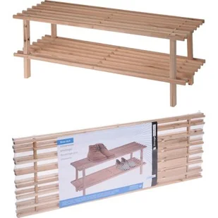 Regał na buty 77 x 26 x 30 cm drewno - Szafki na buty - miniaturka - grafika 1