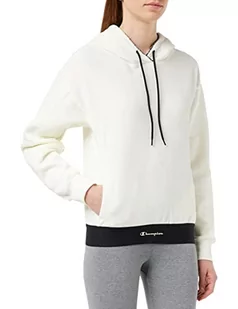 Champion Damska bluza z kapturem z miękkiego weluru, kremowy, XL - Bluzy damskie - miniaturka - grafika 1