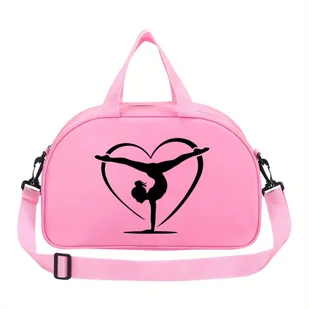 TEMU Torba sportowa z nadrukiem gimnastycznym o dużej pojemności - Składana torba na ramię z nylonu do , jogi, i podróży - Lekka torba sportowa z - Torebki damskie - miniaturka - grafika 1