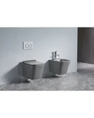 Miski WC - Lavita Lago Grey Zestaw Toaleta WC bez kołnierza 48,5x34 cm + deska wolnoopadająca szary mat 5900378310549 - odbiór osobisty: Kraków, Warszawa - miniaturka - grafika 1