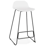 Taborety i hokery - Kokoon Design Hoker Slade biały nogi czarne BS02160WHBL - miniaturka - grafika 1