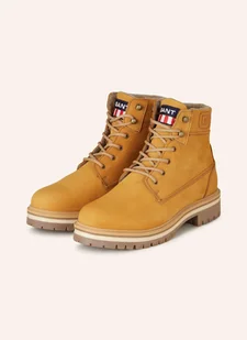 Gant Botki Sznurowane Palrock beige - Botki damskie - miniaturka - grafika 1