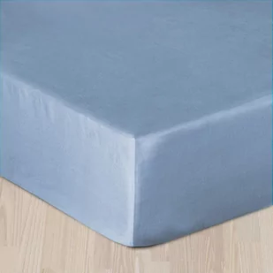 Dekoria Prześcieradło satynowe z gumką niebieskie 140x200cm 748-311 - Prześcieradła - miniaturka - grafika 1