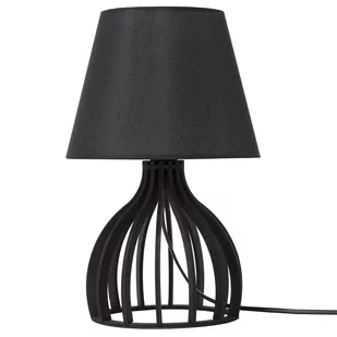 Beliani Lampa stołowa czarna AGUEDA - Lampy stojące - miniaturka - grafika 1