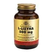 Suplementy diety - Solgar L-Lizyna 500 mg 50 kaps 033984016804 - miniaturka - grafika 1