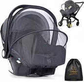 Akcesoria do wózków - Moskitiera na foteli dziecięcy wózek gondolę Siatka zabezpieczająca - miniaturka - grafika 1