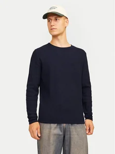 Jack&Jones Sweter Cooper 12258407 Granatowy Regular Fit - Swetry męskie - miniaturka - grafika 1