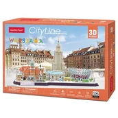 Puzzle - Cubicfun Puzzle 3D Cityline Warszawa - miniaturka - grafika 1
