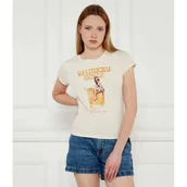 Koszulki i topy damskie - GUESS T-shirt VINTAGE GIRL R5 | Regular Fit - miniaturka - grafika 1