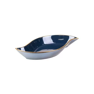 Patera dekoracyjna Amora 31 x 17 x 5 cm granatowa - Tace i patery - miniaturka - grafika 1