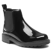 Botki damskie - Sztyblety Clarks Orinoco2 Lane 261636224 Czarny - miniaturka - grafika 1