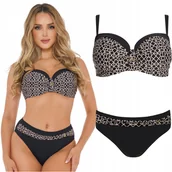 Stroje kąpielowe - Strój kąpielowy dwuczęściowy usztywniany push-up SELF 730 Luxe 2 42E/XL 80E - miniaturka - grafika 1