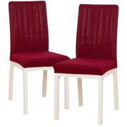 Pokrowce na meble - 4Home Elastyczny pokrowiec na krzesło Magic clean czerwony, 45 - 50 cm, zestaw 2 szt. - miniaturka - grafika 1