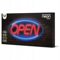 Pozostałe oświetlenie - Neon plexi LED open niebiesko-czerwony FPNE04X forever light - miniaturka - grafika 1