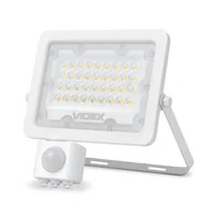 Lampy ogrodowe - Naświetlacz LED 30W 2700 lm IP65 5000K biały czujnik ruchu PIR obracalny - miniaturka - grafika 1