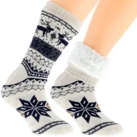 Skarpetki męskie - Wyjątkowe Męskie Skarpetki Zimowe Norweski Design 41-46 - miniaturka - grafika 1