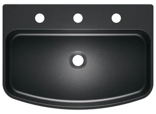 MODERNO UMYWALKA MELLO GRANITOWA CZARNY METALLIC - Umywalki - miniaturka - grafika 1