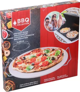 Kamień do pizzy okrągły z rączkami BBQ 33cm - Środki do kuchni i łazienki - miniaturka - grafika 3