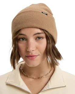 Roxy Tropical Snow Beanie Brązowa Czapka One Size - Czapki damskie - miniaturka - grafika 1