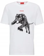 Koszulki męskie - Sportowa koszulka męska Hugo Boss T-shirt bawełniany z krótkim rękawem r. L - miniaturka - grafika 1