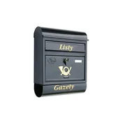 Skrzynki na listy - Skrzynka pocztowa Euroskrzynki grafit  kod: PD-T8/T-G - miniaturka - grafika 1