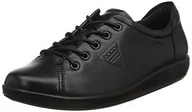 Półbuty damskie - Ecco SOFT 2.0 Sznurowane sportowe black 206503 - miniaturka - grafika 1