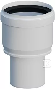 Onnline Redukcja pionowa PP DN60/80mm z uszczelką [EPDM] - Kominy i akcesoria - miniaturka - grafika 1