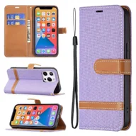 Etui i futerały do telefonów - Etui König Design kompatybilne z Apple iPhone 13 Pro Max ze sztucznej skóry - Fioletowe etui na telefon komórkowy - miniaturka - grafika 1