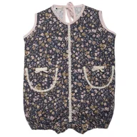 Rampersy - Hi Little One rampers dla dziewczynki BOHO FLOPI Navy roz M Pom Pom - miniaturka - grafika 1