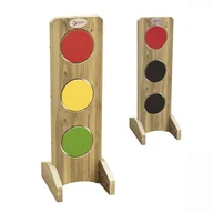 Zestawy naczyń dla dzieci - CLASSIC WORLD EDU Drewniany Sygnalizator Świetlny XXL - miniaturka - grafika 1