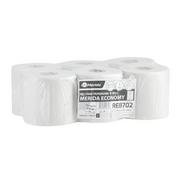 Ręczniki papierowe - Ręczniki papierowe w rolkach ECONOMY FLEXI MINI, białe, jednowarstwowe, rolka 210 m, 6 szt. - miniaturka - grafika 1
