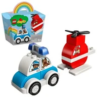 Klocki - LEGO DUPLO Helikopter strażacki i radiowóz 10957 - miniaturka - grafika 1