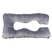 Poduszki do karmienia - Poduszka dla ciężarnych Typ U Welur do spania i karmienia - kolory - miniaturka - grafika 1