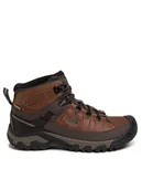 Buty trekkingowe męskie - Keen Trekkingi Targhee III Mid Wp 1023030 Brązowy - miniaturka - grafika 1