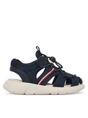 Buty dla chłopców - Tommy Hilfiger Sandały T1B2-34385-1591 Granatowy - miniaturka - grafika 1
