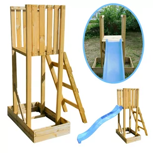 Podstawka do ślizgu wys 150 cm platforma impregnowana - Place zabaw - miniaturka - grafika 1