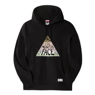 Bluzy damskie - Damska Bluza THE NORTH FACE W REGRIND HOODIE NF0A7X2QJK31 – Czarny - miniaturka - grafika 1