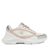 Buty dla dziewczynek - Sneakersy Calvin Klein Jeans V3A9-82031-1695Y302 Biały - miniaturka - grafika 1