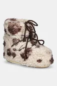 Śniegowce damskie - Moon Boot śniegowce MB ICON LOW CURLY kolor beżowy 80D1409690 MM04 - miniaturka - grafika 1