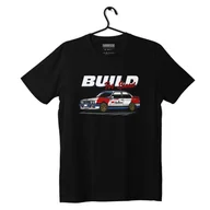 Odzież do sportów motorowych - Czarny T-shirt koszulka BMW E30 Marlboro-M - miniaturka - grafika 1
