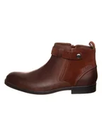 Botki damskie - Clarks Skórzane botki "Brocton Zip" w kolorze ciemnobrązowym - miniaturka - grafika 1