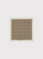 Dodatki do ubrań - Poszetka męska w kolorze beżowym we wzory - miniaturka - grafika 1