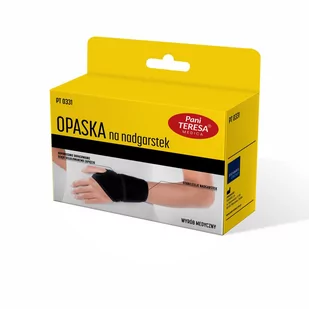 Pani Teresa elastyczny stabilizator nadgarstka, rozmiar uniwersalny, 1 sztuka Duży wybór produktów | Dostawa kurierem DHL za 10.90zł !!!| Szybka wysyłka do 2 dni roboczych! | 9094655 - Ortezy, stabilizatory i opaski elastyczne - miniaturka - grafika 1