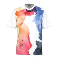 Koszulki i topy damskie - HEAD Topspin T-Shirt Men, Print Vision/Royal - miniaturka - grafika 1