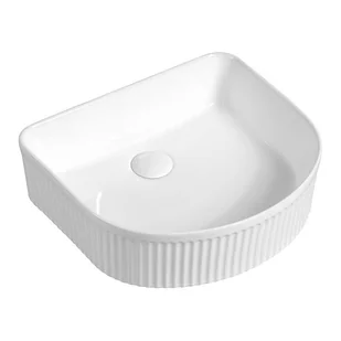 Mexen Grovo umywalka nablatowa ryflowana 41 x 36 cm, biała - 22304200 - Umywalki - miniaturka - grafika 1