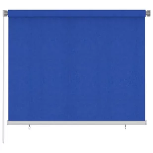 vidaXL Roleta zewnętrzna, 180x140 cm, niebieska, HDPE - Rolety - miniaturka - grafika 1